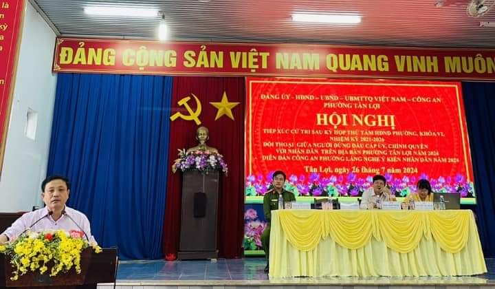 HỘI NGHỊ TIẾP XÚC CỬ TRI SAU KỲ HỌP THỨ TÁM VÀ ĐỐI THOẠI GIỮA LÃNH ĐẠO ĐẢNG ỦY, UBND PHƯỜNG, CÔNG AN PHƯỜNG LẮNG NGHE Ý KIẾN NHÂN DÂN NĂM 2024 ☘️